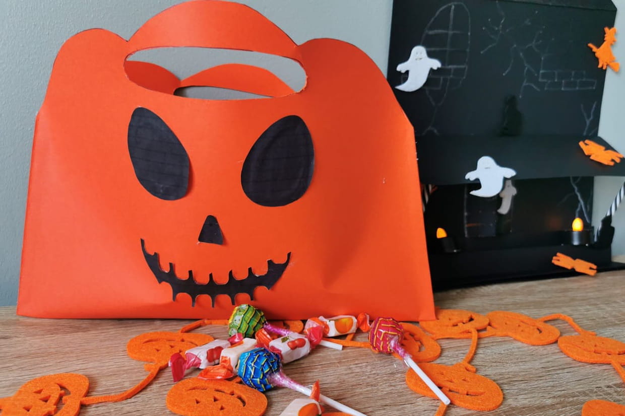Porte-bonbons Citrouille Halloween – Lot De 8, Kits Bricolage Enfants | Pour Friandises, Fête, Activité Manuelle - 4