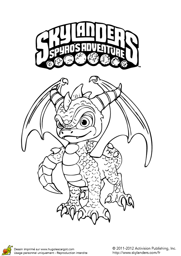 Coloriage A Imprimer Skylander