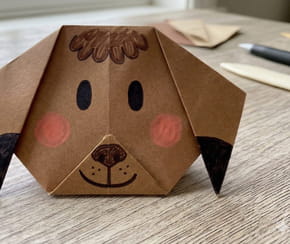 Ce chien en origami va faire fondre les enfants et il est simplissime