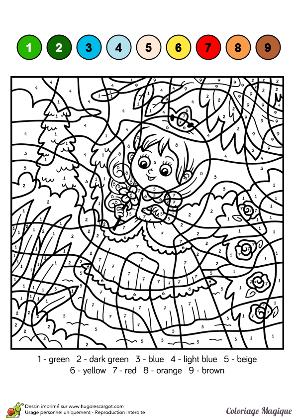 Un Coloriage De Princesse