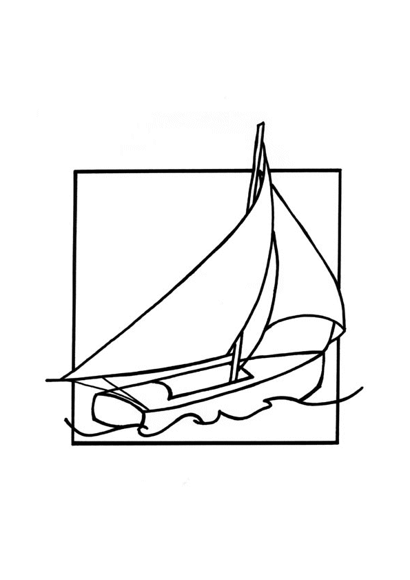 Bateau A Voile Coloriage