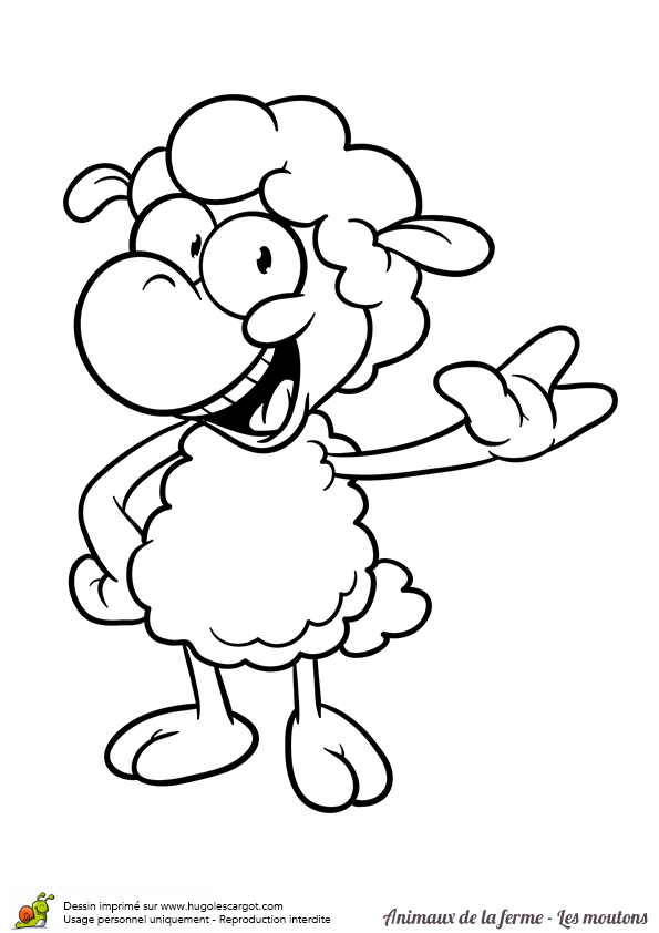 Coloriage De Mouton A Imprimer