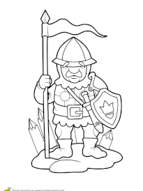 Coloriage Sur Le Moyen Age