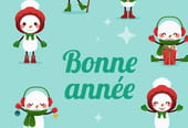 Carte de v&oelig;ux "Bonne ann&eacute;e" &agrave; imprimer
