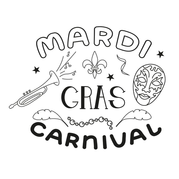 Coloriage "mardi gras et Carnaval"