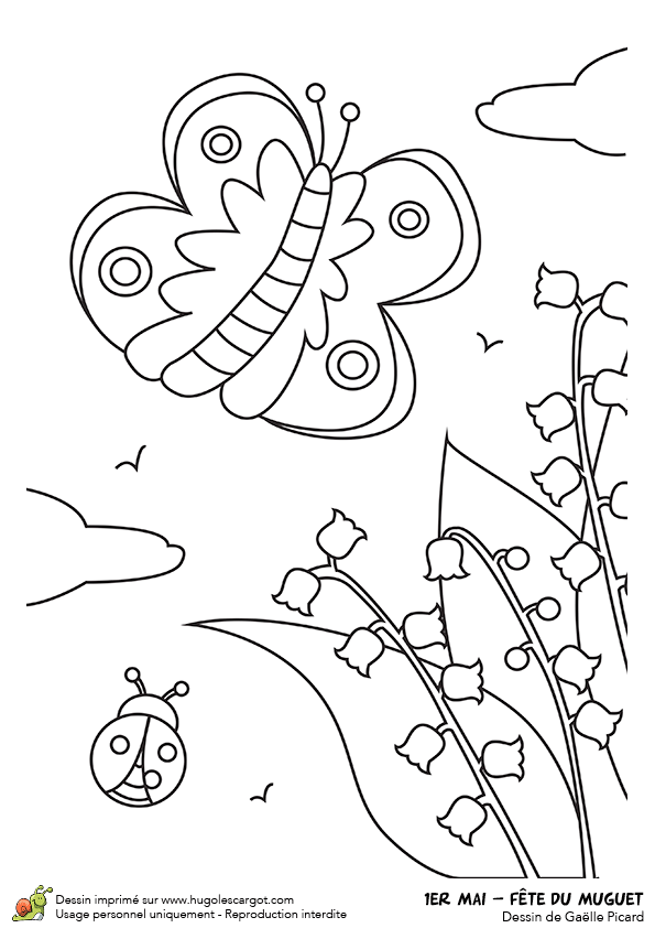Coloriage A Imprimer Gratuit Muguet