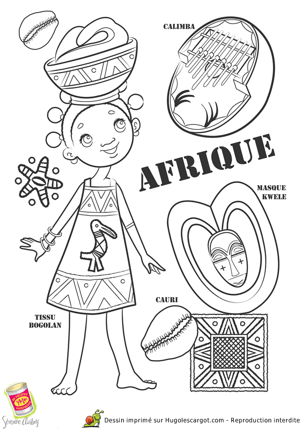 Coloriage Carte De L Afrique