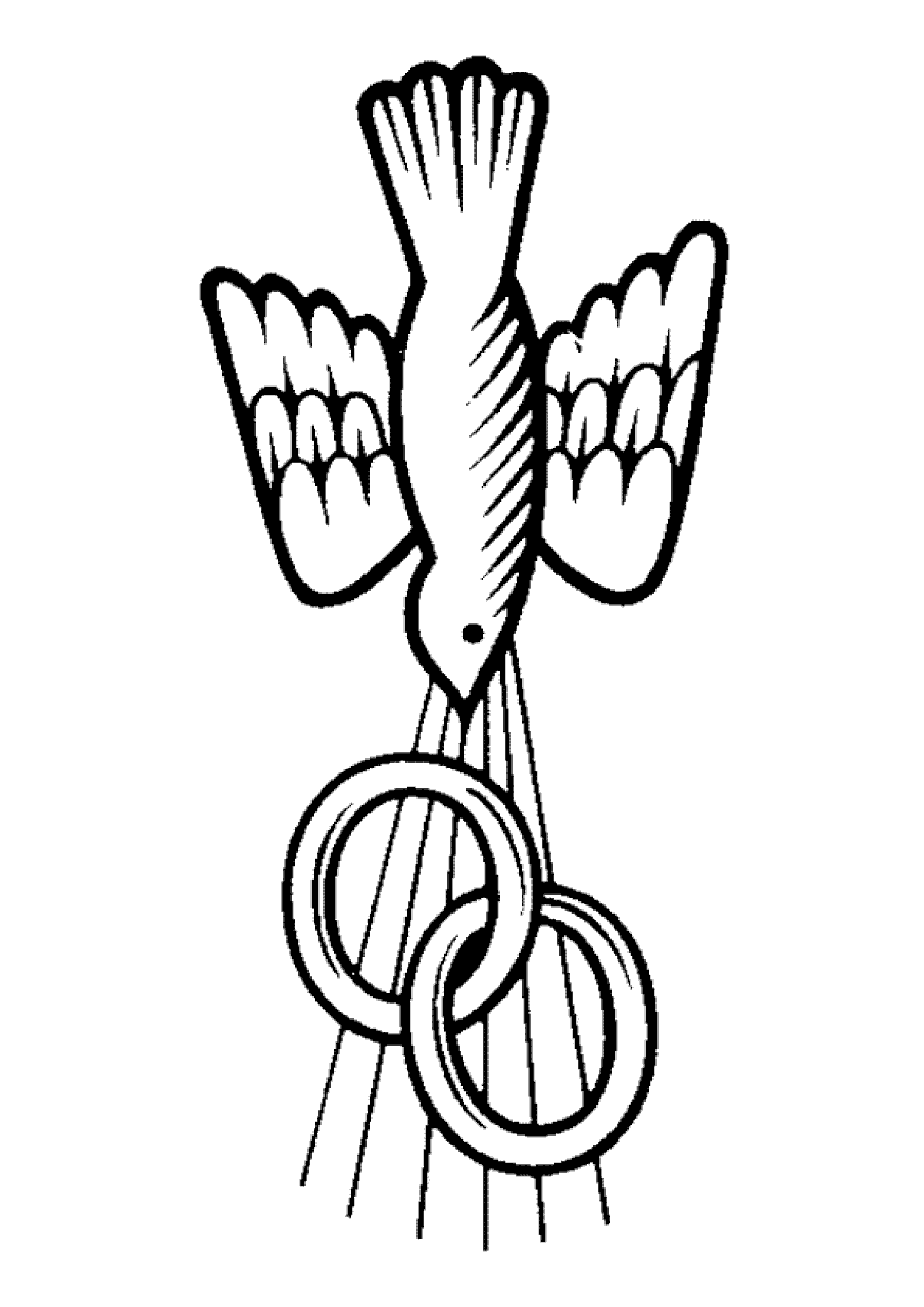 Coloriage Mariage Alliances Et L Oiseau