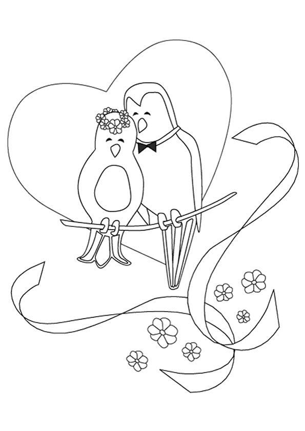 Coloriage A Imprimer Mariage