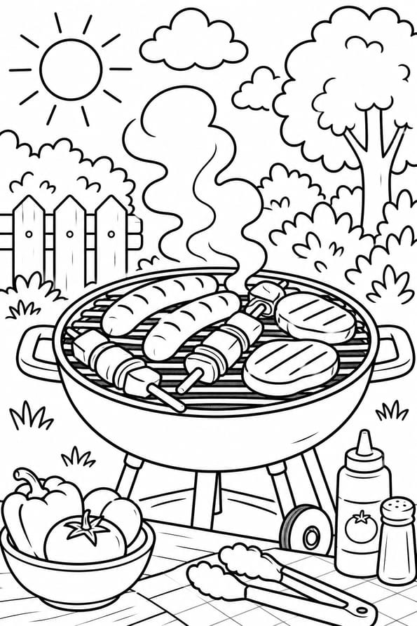 La viande grille au barbecue