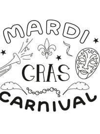 Coloriage "mardi gras et Carnaval"