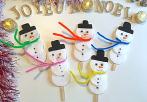 Bonhomme de neige en coton