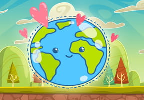 Coloriage : la Terre