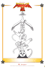 Coloriage Kung Fu Panda 2 Le Ma tre Shen