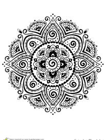 Coloriage superbes mandalas inde