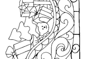 Coloriage noel cadeaux