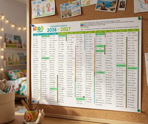 Le calendrier scolaire 2026-2027&nbsp;&agrave; imprimer gratuitement