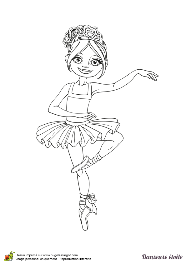 Coloriage De Danseuse Classique A Imprimer