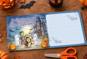 Carte "Je t'invite &agrave; ma f&ecirc;te d'Halloween"