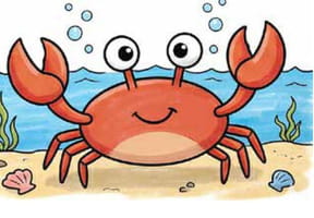 Apprendre &agrave; dessiner un crabe