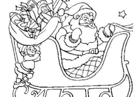 Coloriage noel cadeaux