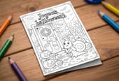 Carte "joyeux Halloween" &agrave; colorier
