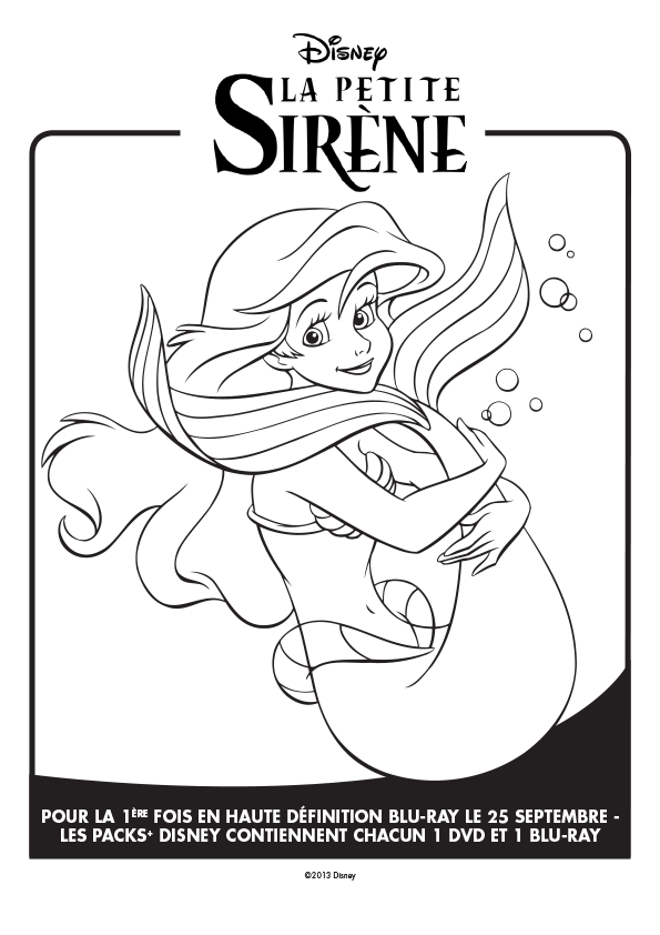 Coloriage A Imprimer Ariel