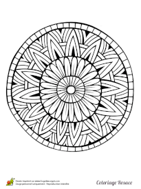 Coloriage A Imprimer Gratuit De Rosace