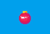 Pixel art boule de No&euml;l