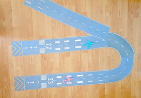 Piste d'atterrissage d'avion &agrave; imprimer