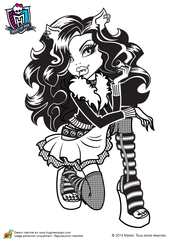 Coloriage Monster High A Imprimer Baby