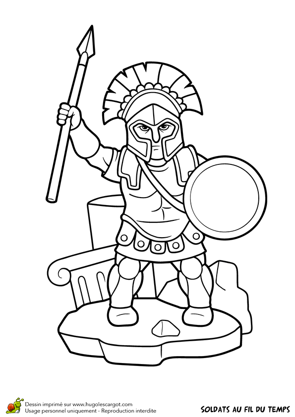 Coloriage De Guerrier A Imprimer