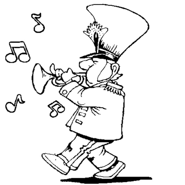 Coloriage Fanfare En Ligne Gratuit Imprimer