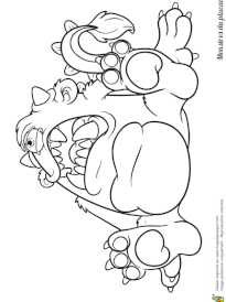 Coloriage monstres du placard le cyclope