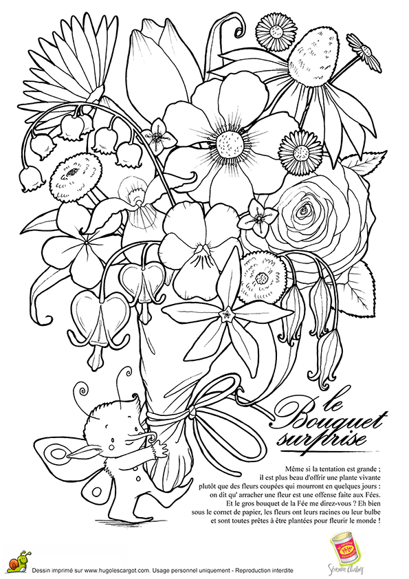 Coloriage A Imprimer Gratuit Bouquet De Fleurs