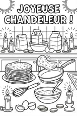 Coloriage de la Chandeleur&nbsp;: la cuisine est envahie par les cr&ecirc;pes&nbsp;!