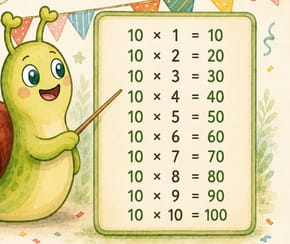 Multiplications&nbsp;: la table de 10&nbsp;&agrave; imprimer pour ma&icirc;triser la r&egrave;gle du z&eacute;ro