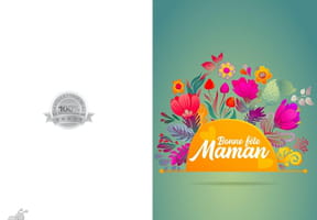 Carte fleur des champs pour la f&ecirc;te des M&egrave;res