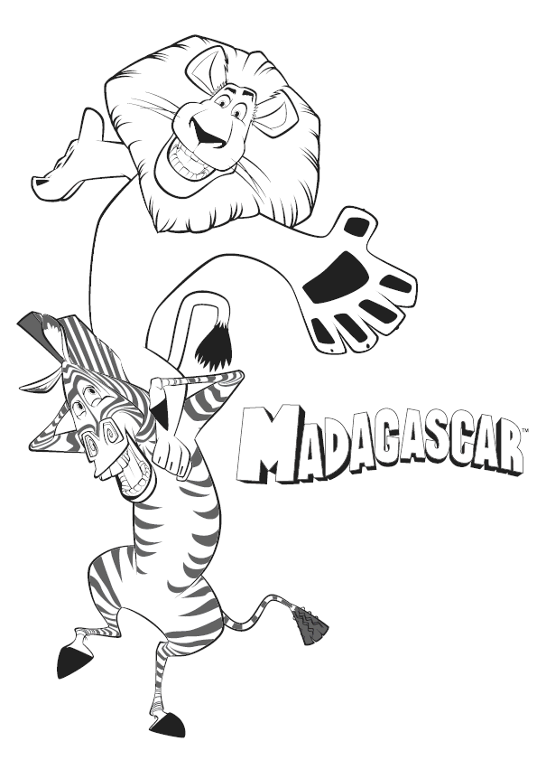 Coloriage Alex Le Lion