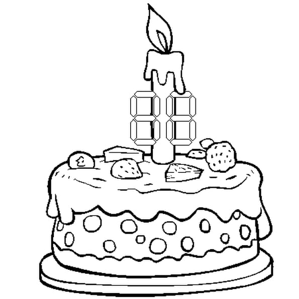 Coloriage Anniversaire 2 Ans