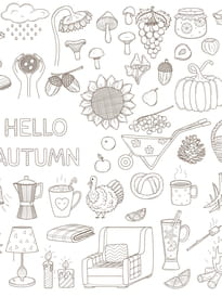 Coloriage "hello autumn"