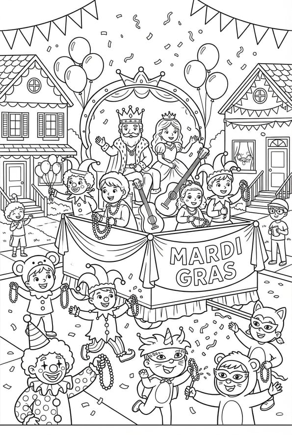 Le royaume est en f&ecirc;te pour Mardi gras