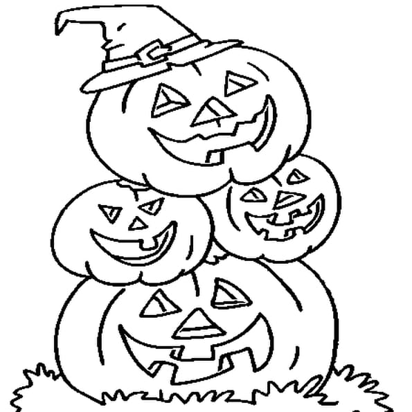 Coloriage Citrouille Halloween Gratuit Imprimer