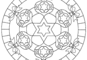 Coloriage noel mandala