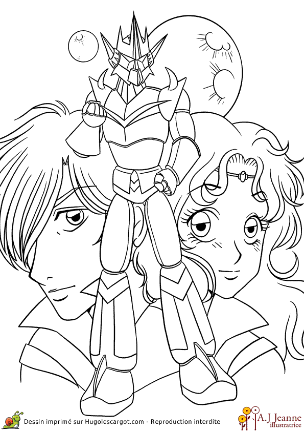 Coloriage De Manga A Imprimer