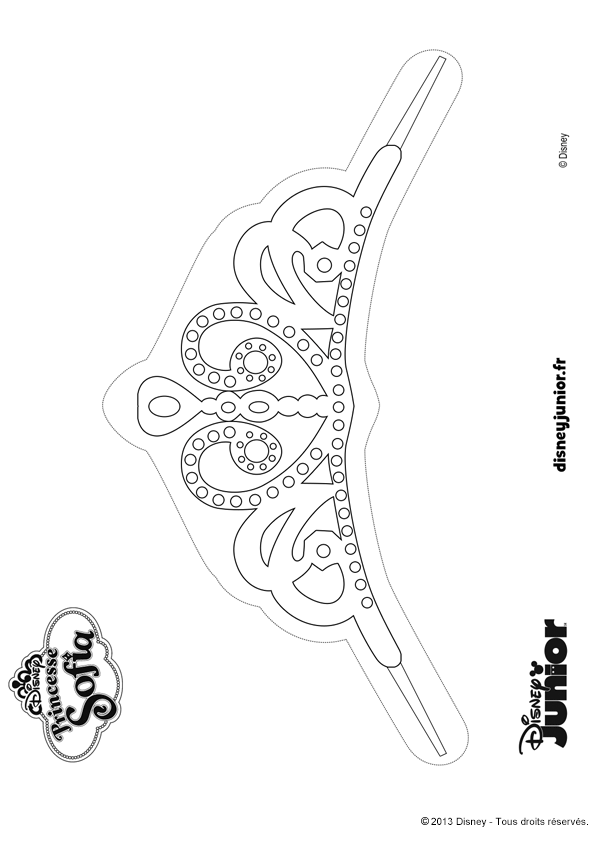 Coloriage Couronne Princesse Imprimer