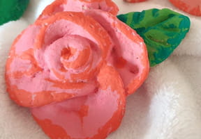 Fleur en p&acirc;te &agrave; sel