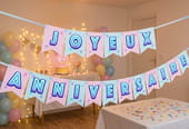 Banderole "Joyeux anniversaire" &agrave; imprimer gratuitement