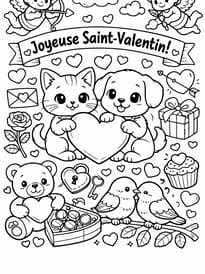 Les animaux f&ecirc;tent la Saint-Valentin
