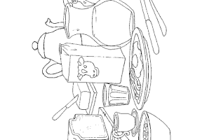 Coloriage petit déjeuner d'Angleterre